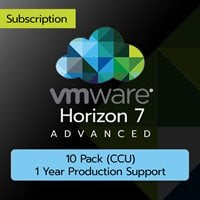 VMware Horizon 7 Advanced: 10 Pack (CCU) (1 Year Production Support)