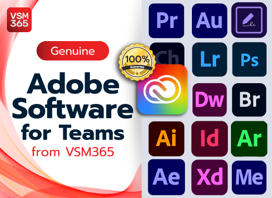 Genuine Adobe Software for Teams from VSM365