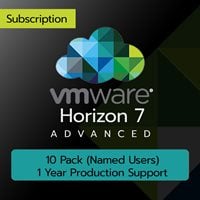 VMware Horizon 7 Advanced: 10 Pack (Named Users) (1 Year Production Support)